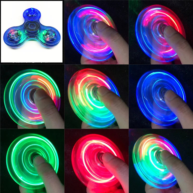 LED Light-Up Crystal Fidget Spinner