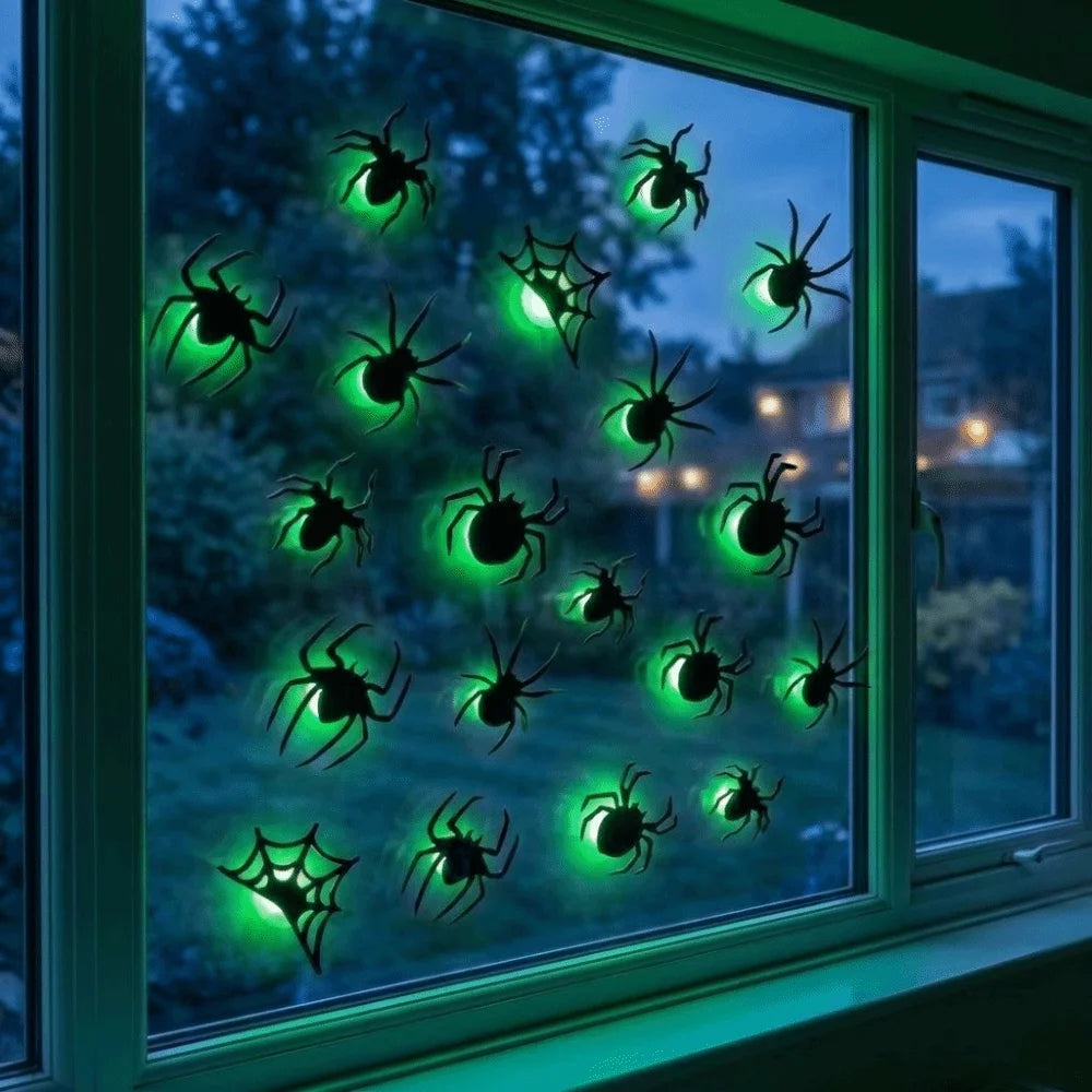 3D LED Halloween Bat & Spider Wall Lights