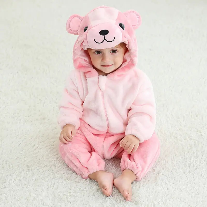Kids Animal Hooded Onesie Costume
