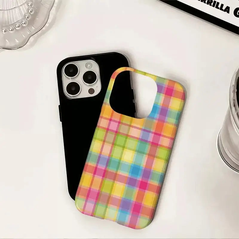 Colorful Plaid iPhone Case
