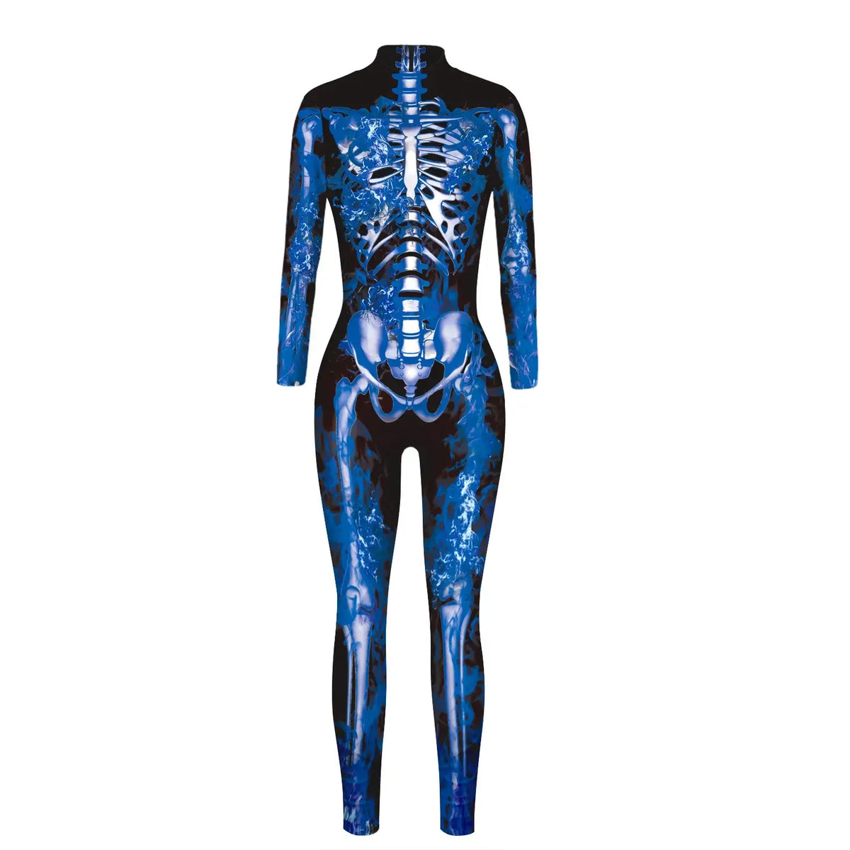 Halloween Skeleton Print Jumpsuit