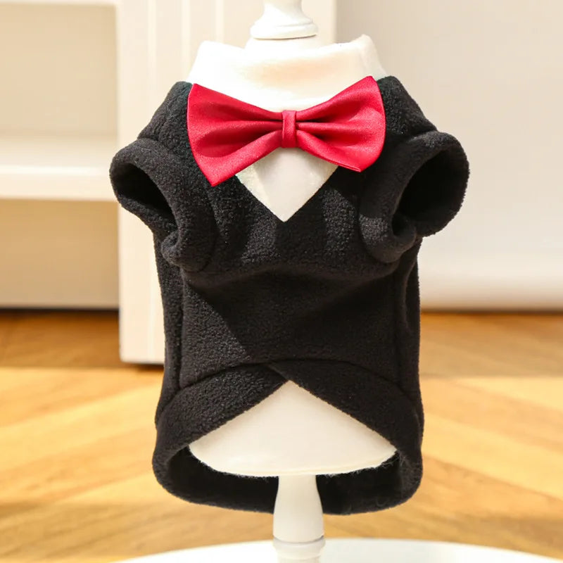 Formal Dog Tuxedo with Bow Tie