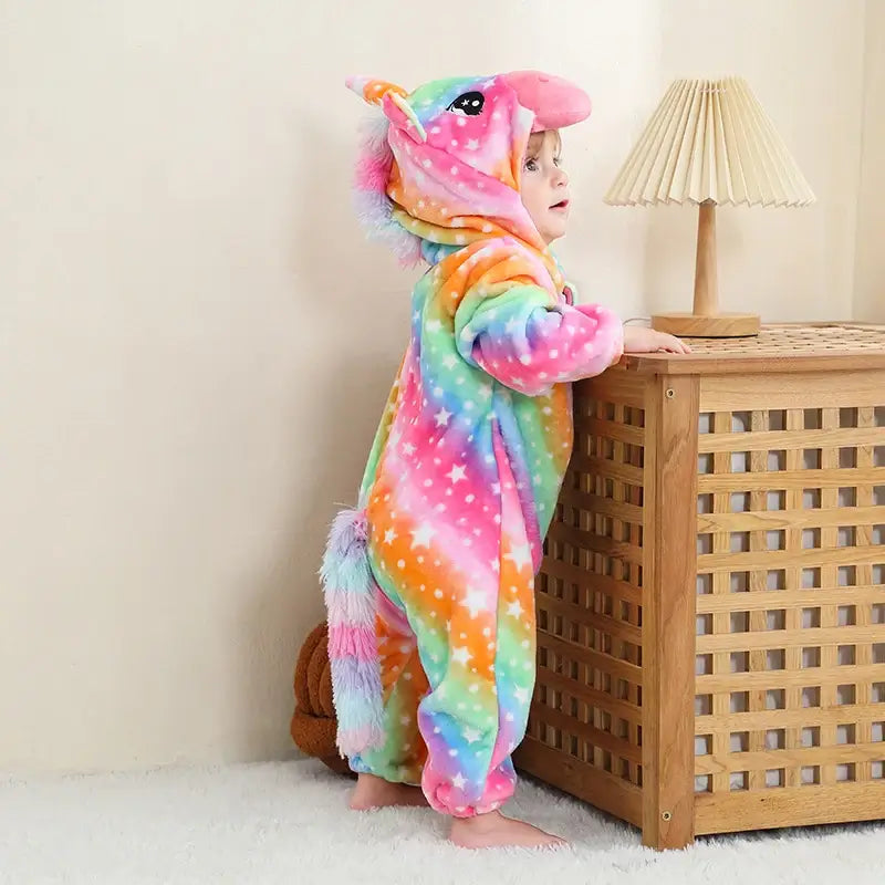Kids Animal Hooded Onesie Costume