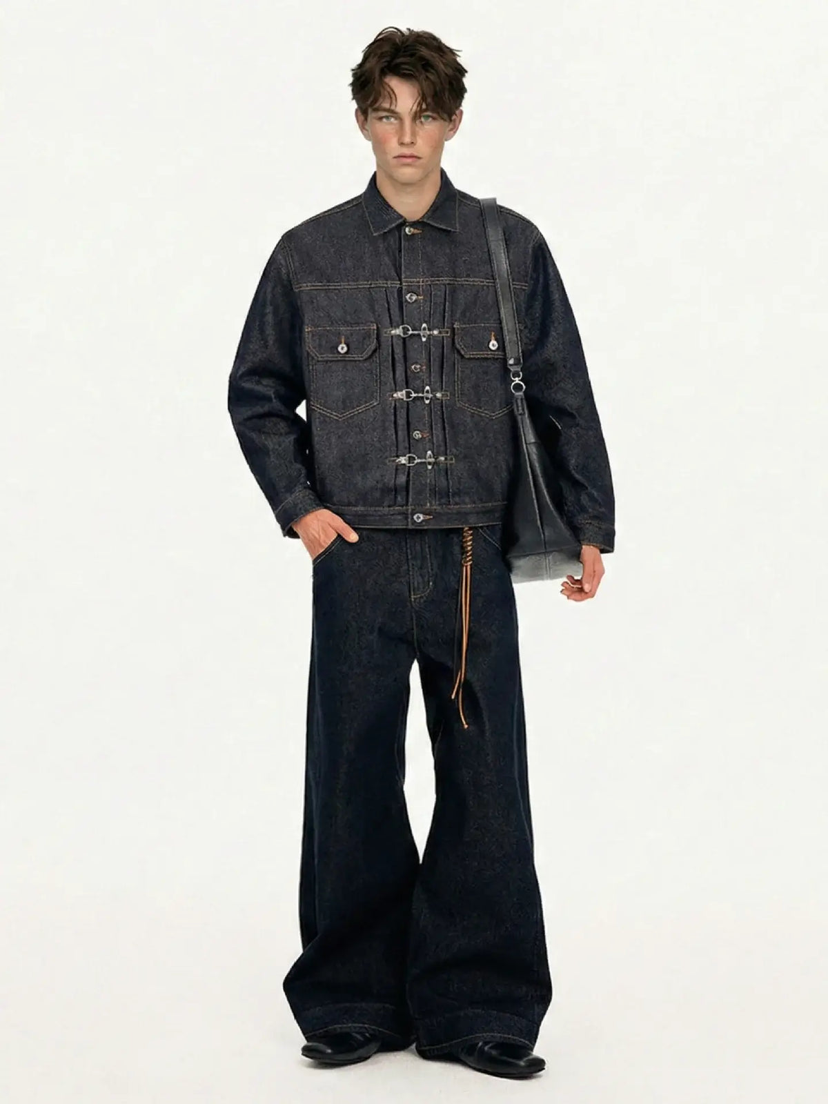 Men’s Dark Indigo Utility Denim Jacket