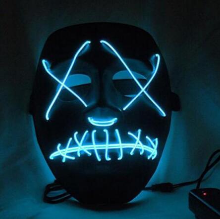 LED Glowing Halloween Face Mask