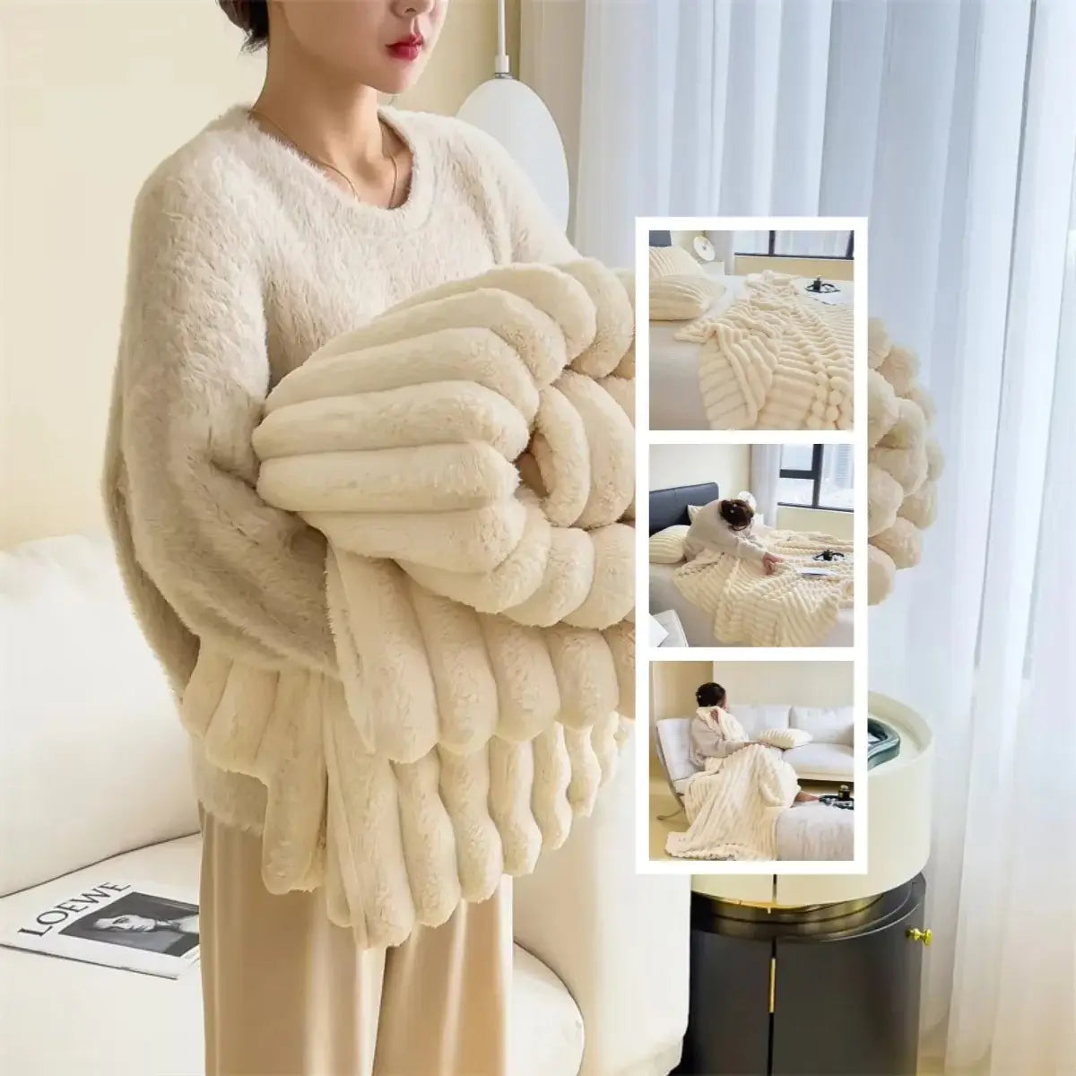 Ultra-Soft Plush Cozy Throw Blanket