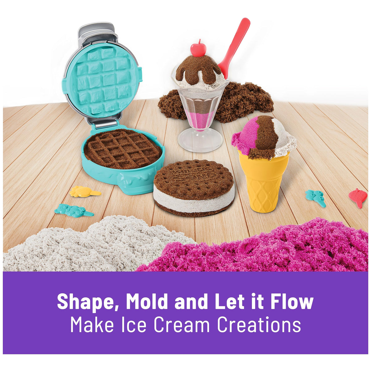 Kinetic Sand Ice Cream Treats Playset