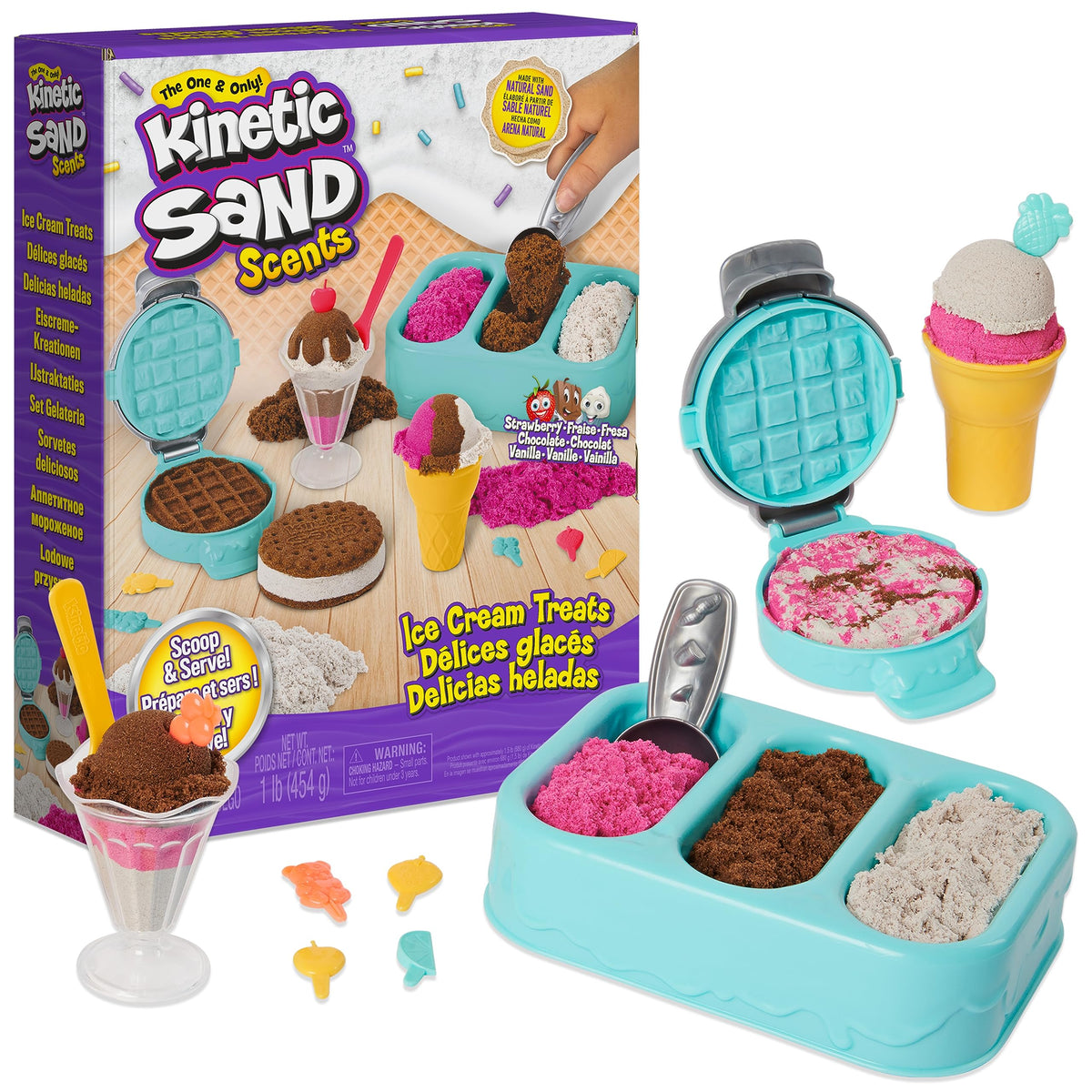 Kinetic Sand Ice Cream Treats Playset