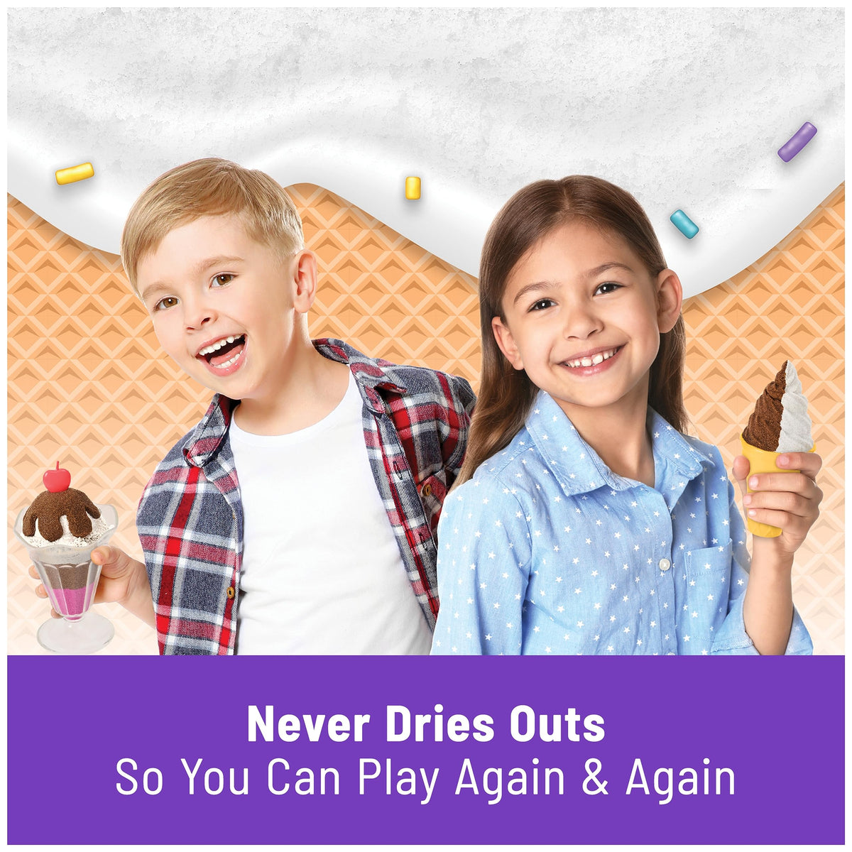 Kinetic Sand Ice Cream Treats Playset