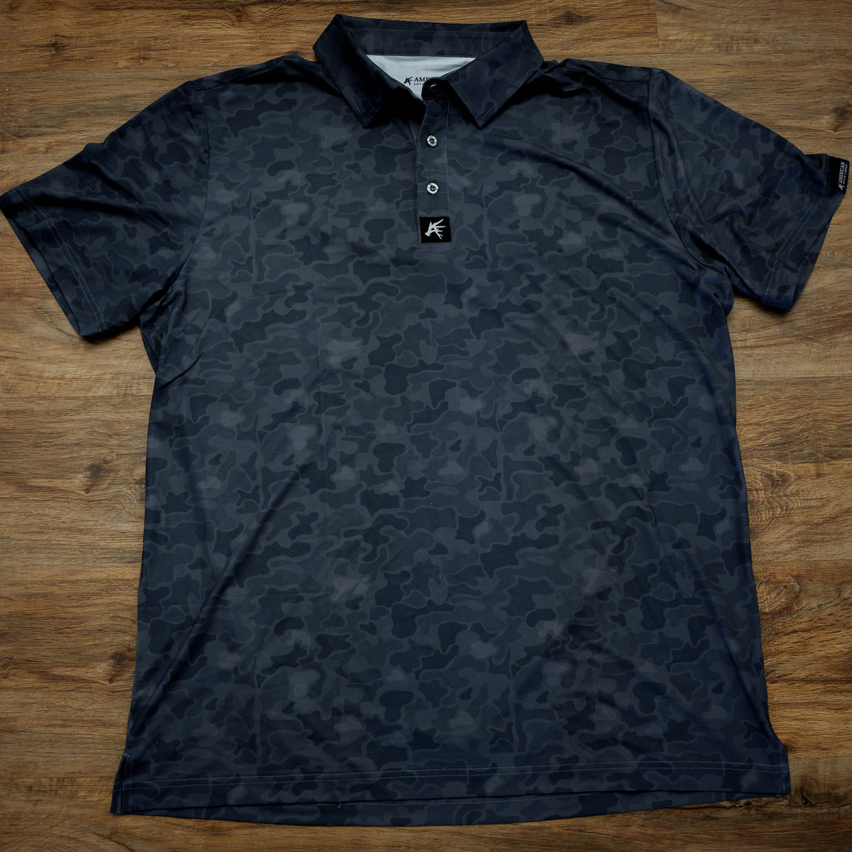 Black Marsh Camo Golf Polo