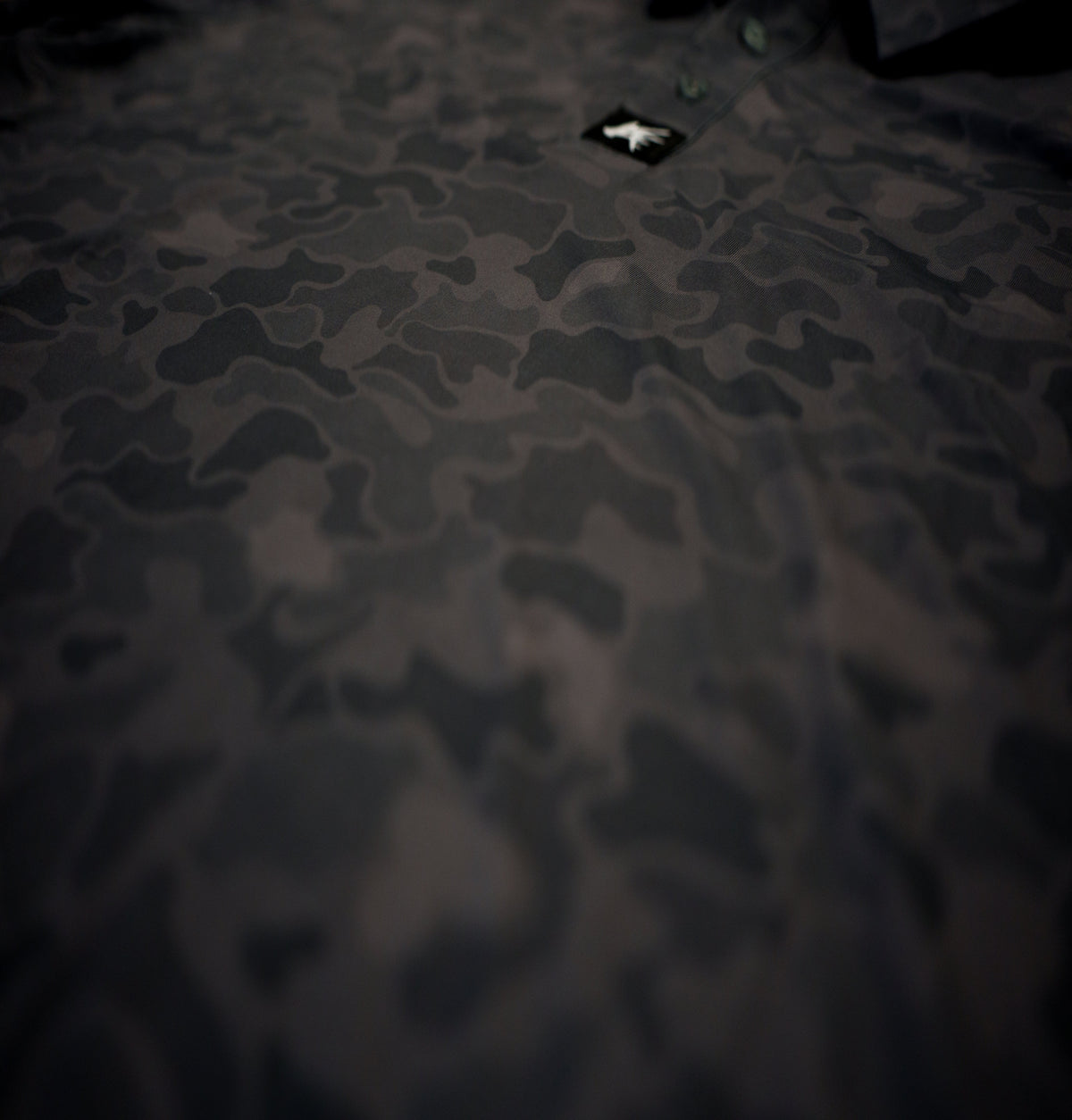 Black Marsh Camo Golf Polo