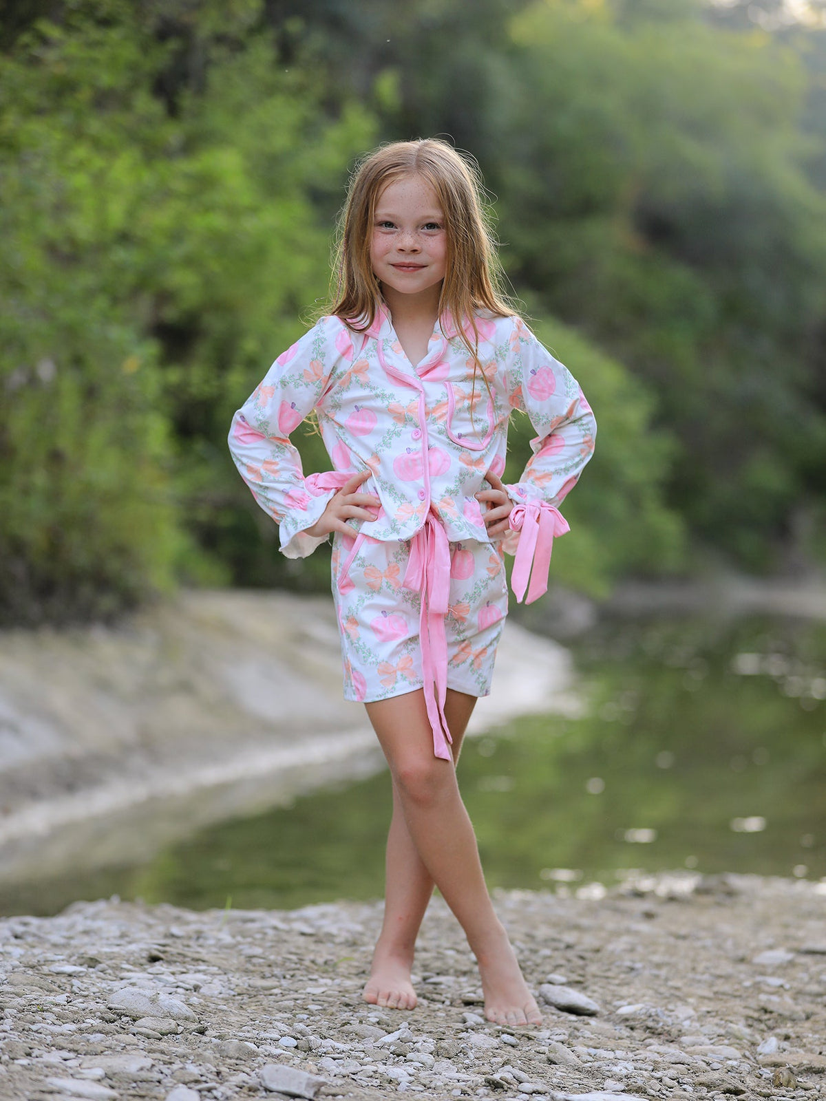 Mommy & Me Pumpkin Pajama Set