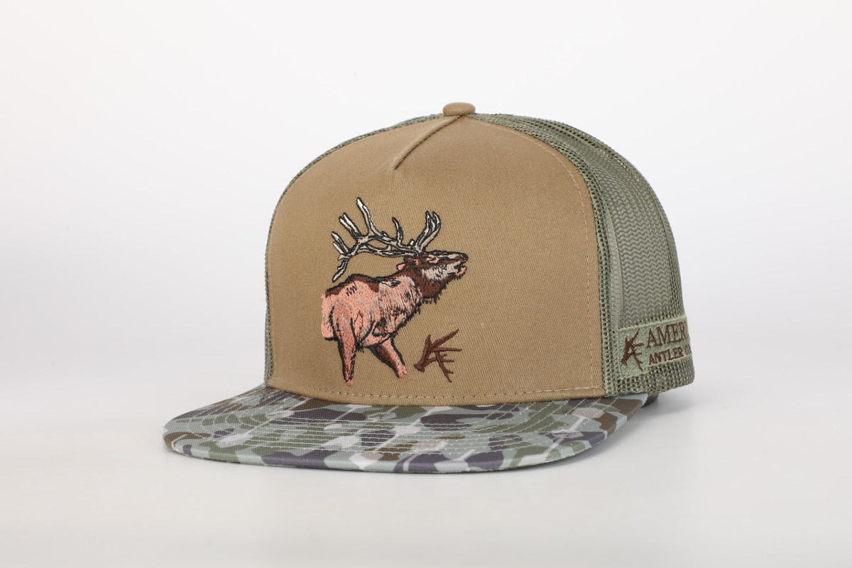 Elk Bugle Camo Snapback Hat