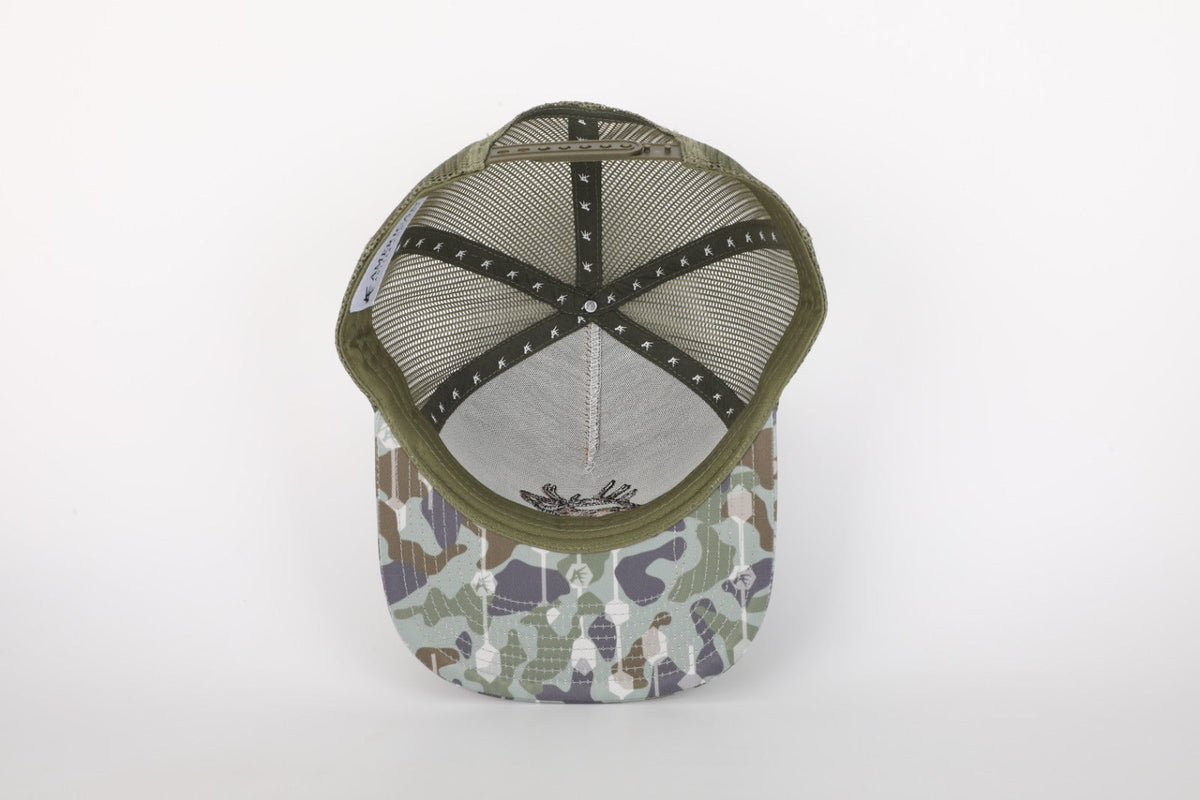 Elk Bugle Camo Snapback Hat