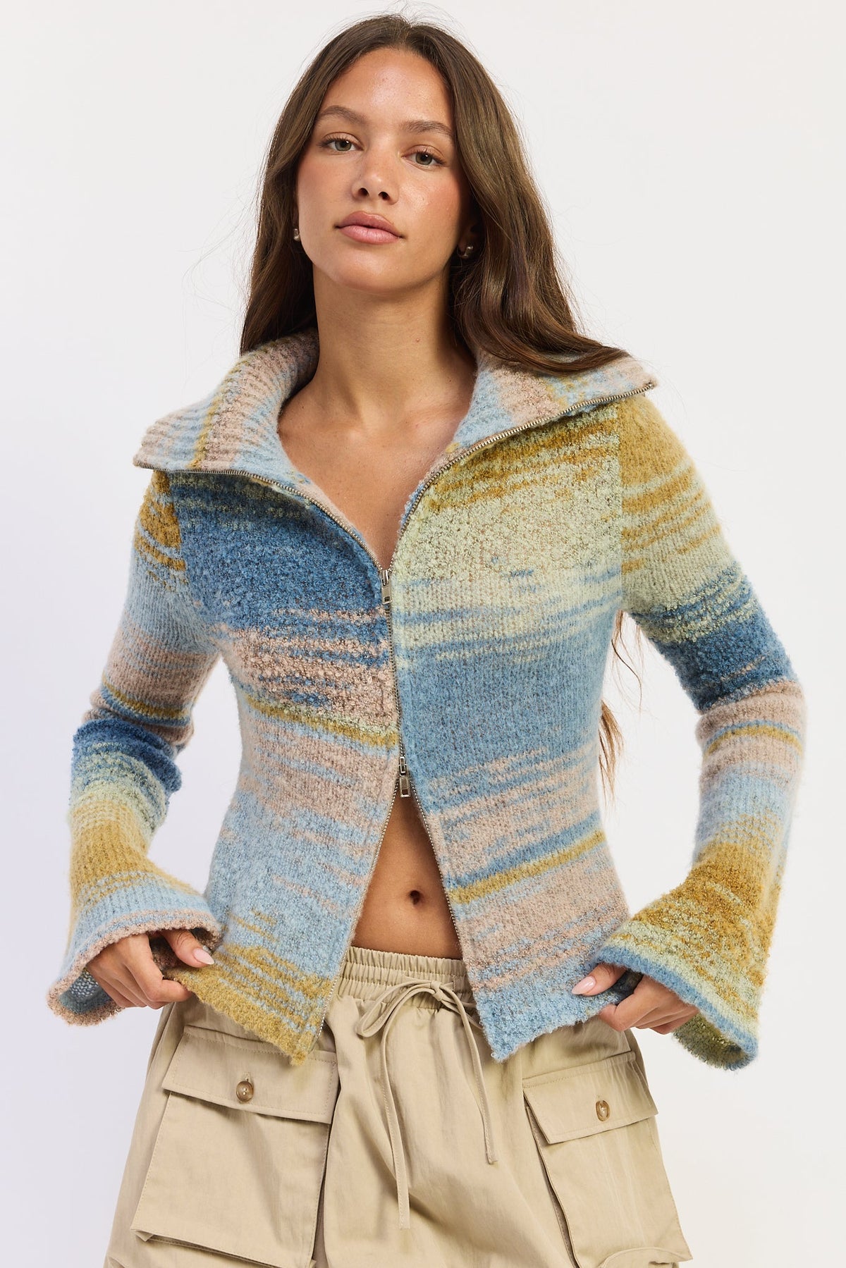 Jolene Zip-Up Cardigan