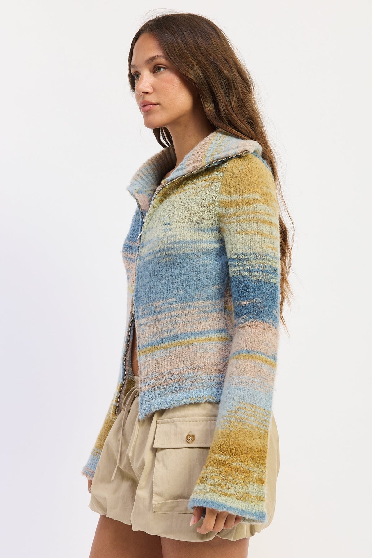 Jolene Zip-Up Cardigan