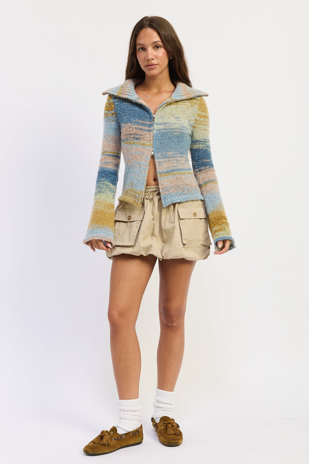 Jolene Zip-Up Cardigan