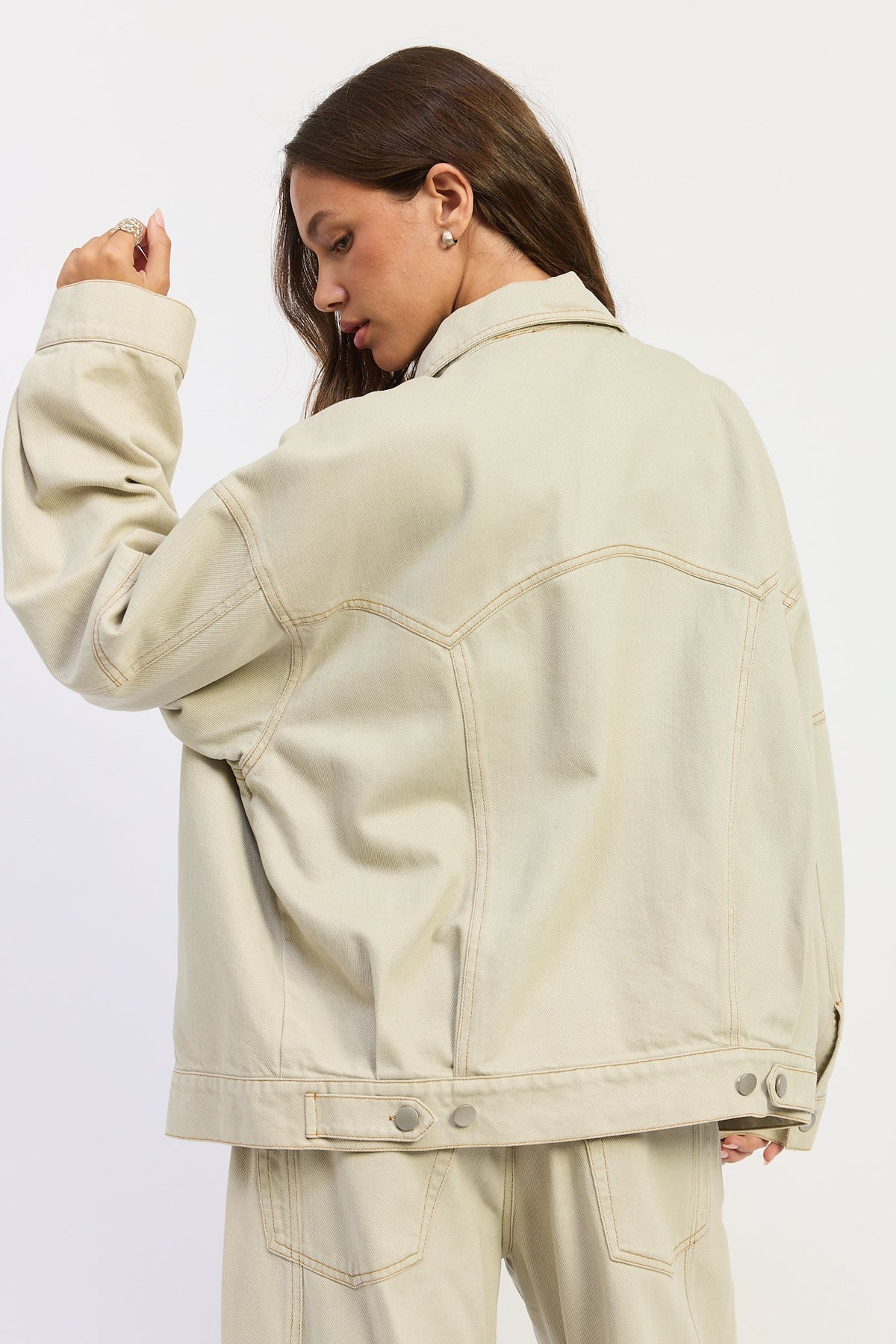 Women’s Zofia Oversized Twill Button-Up Jacket