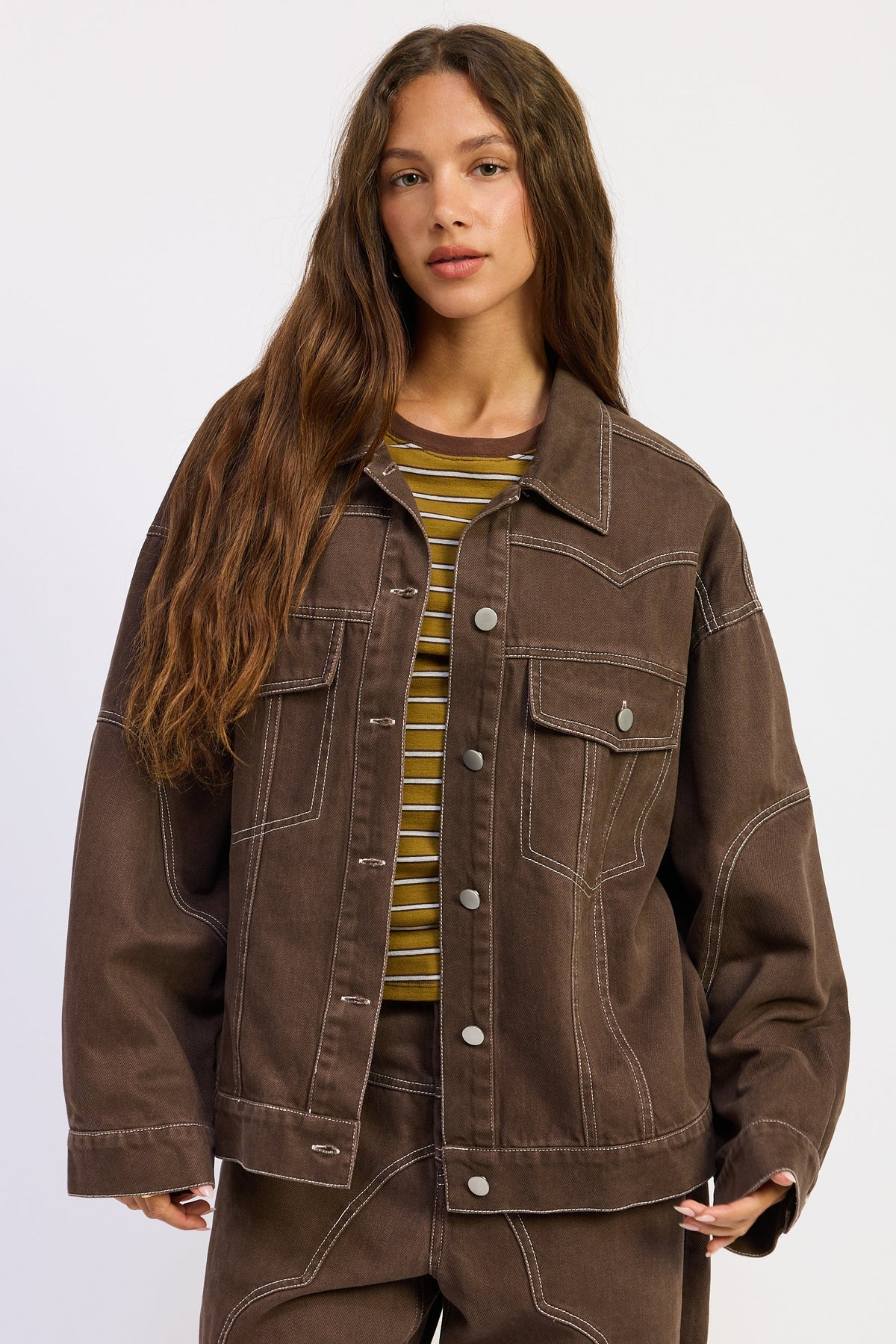 Women’s Zofia Oversized Twill Button-Up Jacket