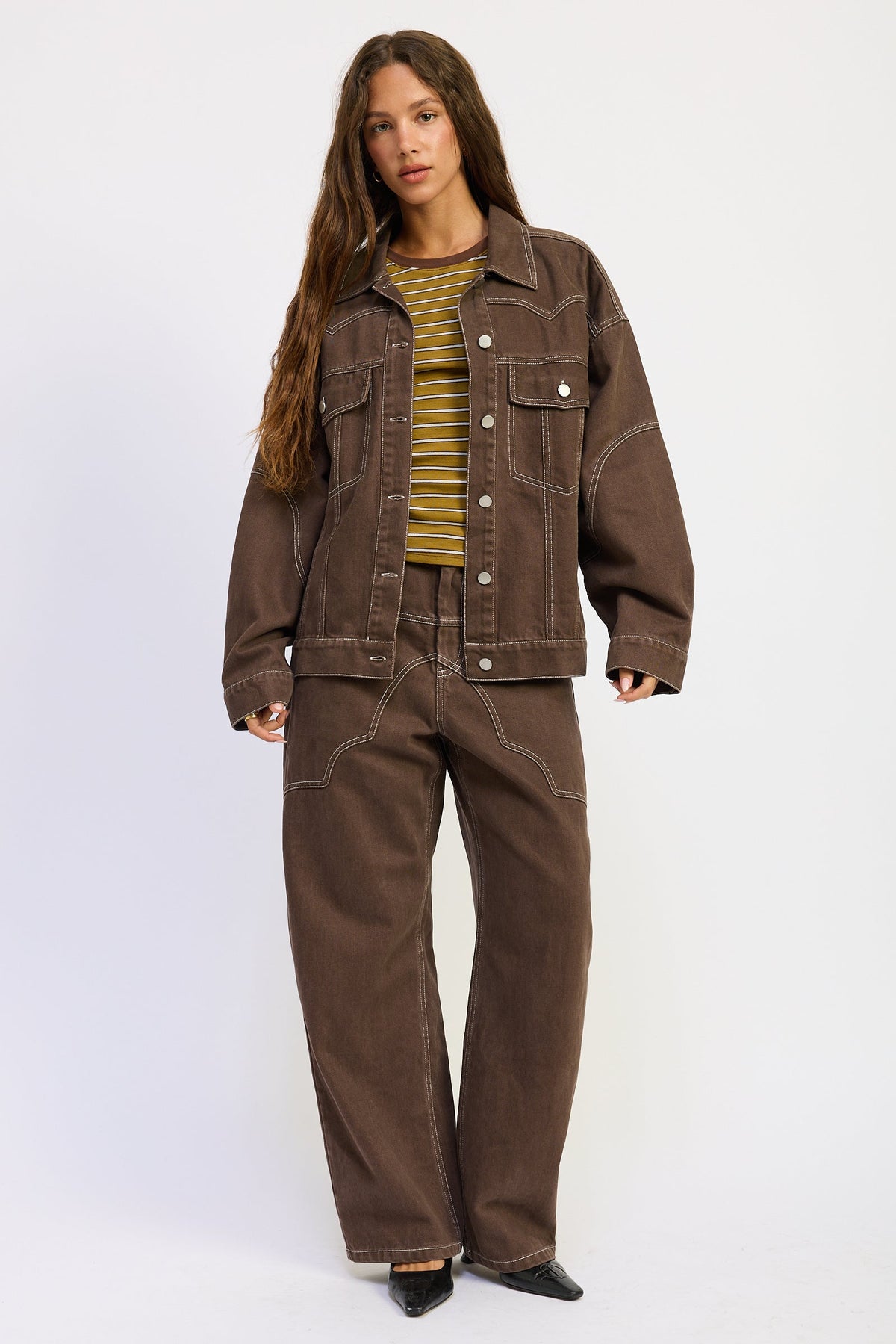 Women’s Zofia Oversized Twill Button-Up Jacket