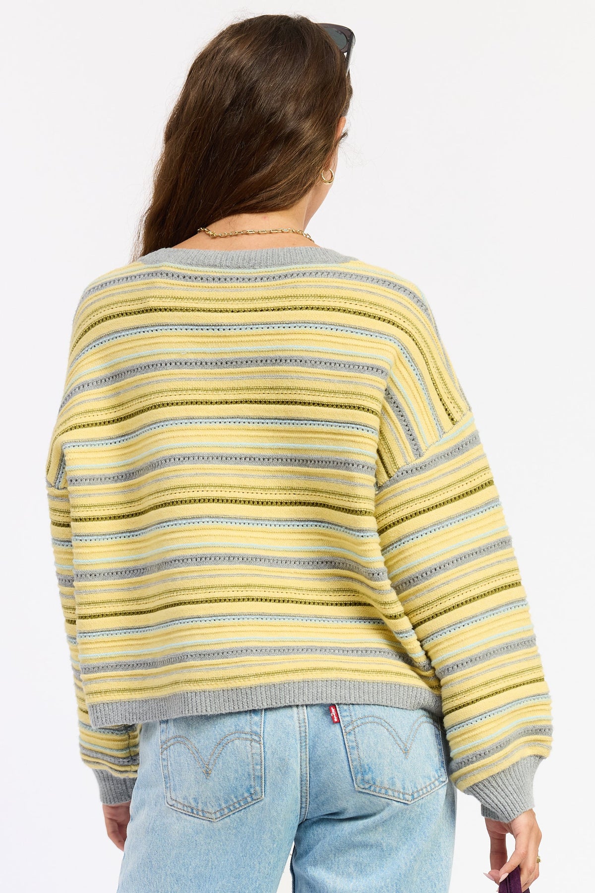 Women’s Ellie Striped Button-Up Cardigan