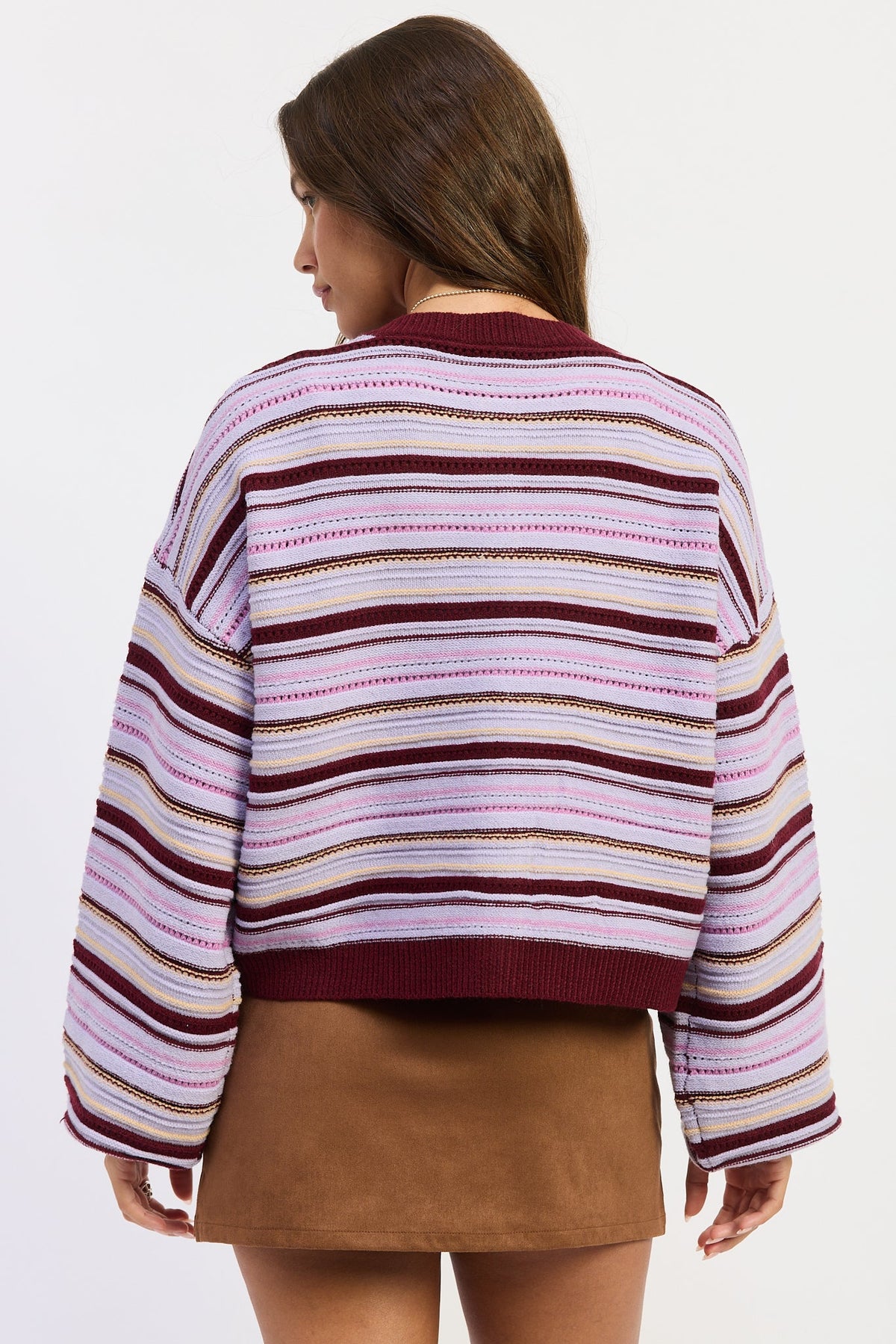 Women’s Ellie Striped Button-Up Cardigan
