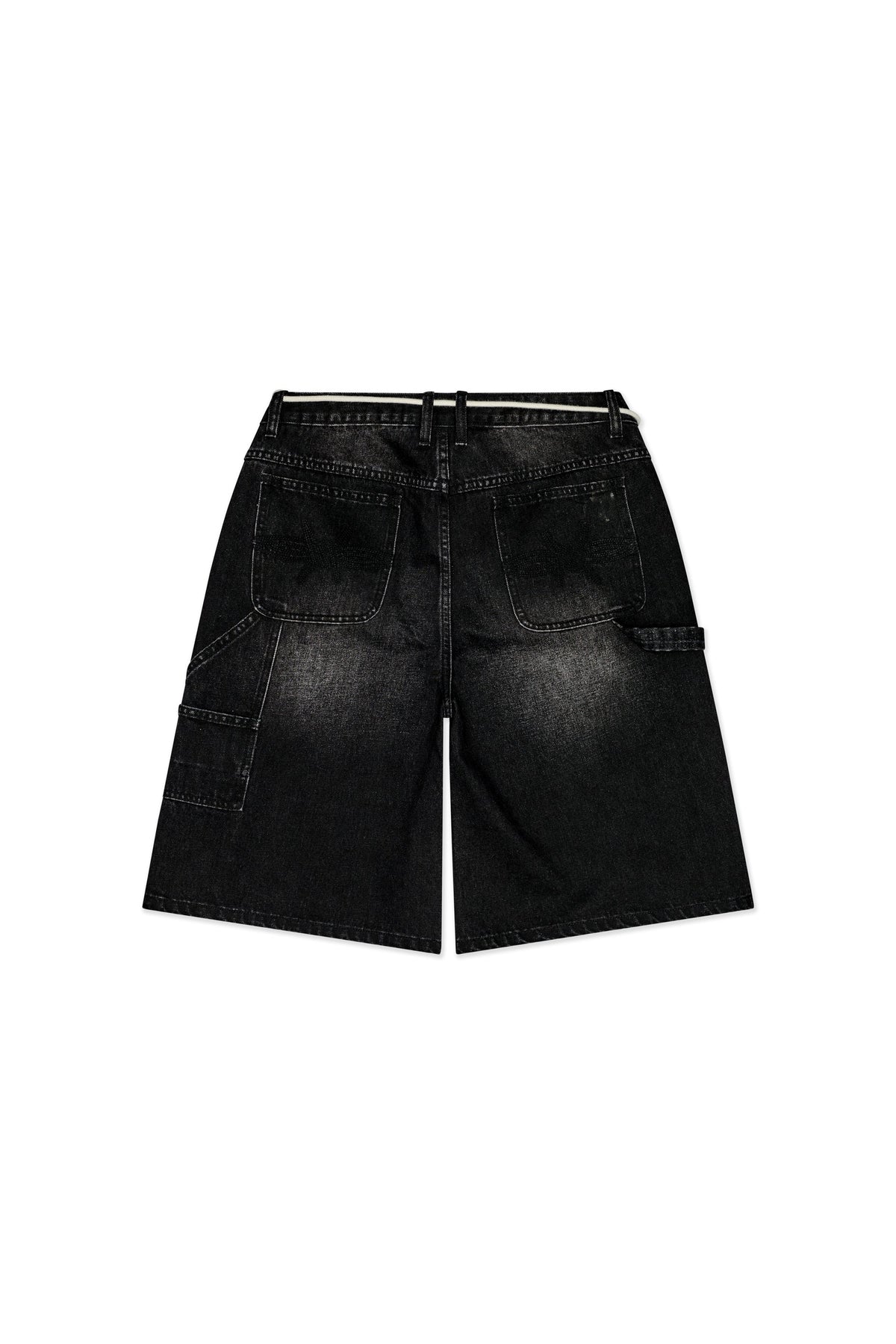 Casual Friday Black Wash Baggy Denim Jorts