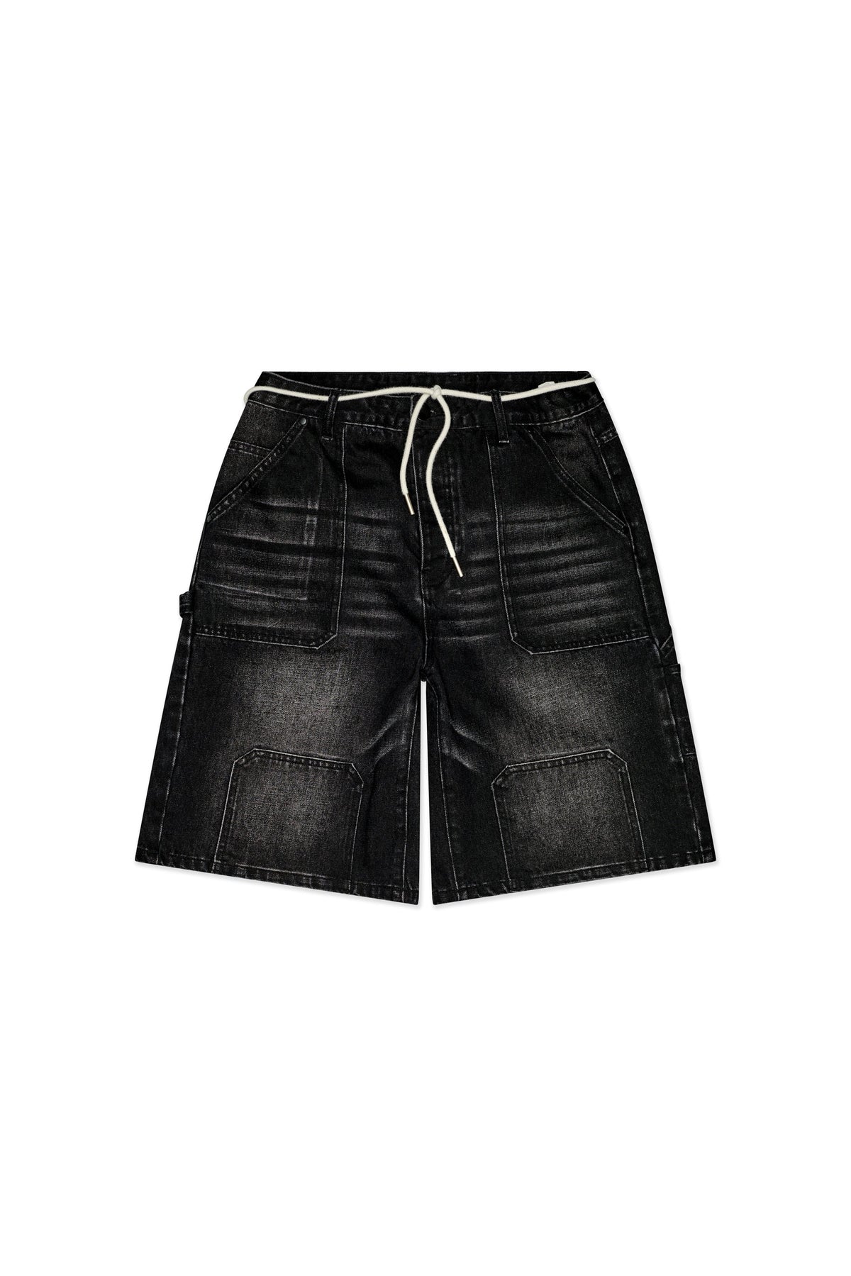 Casual Friday Black Wash Baggy Denim Jorts