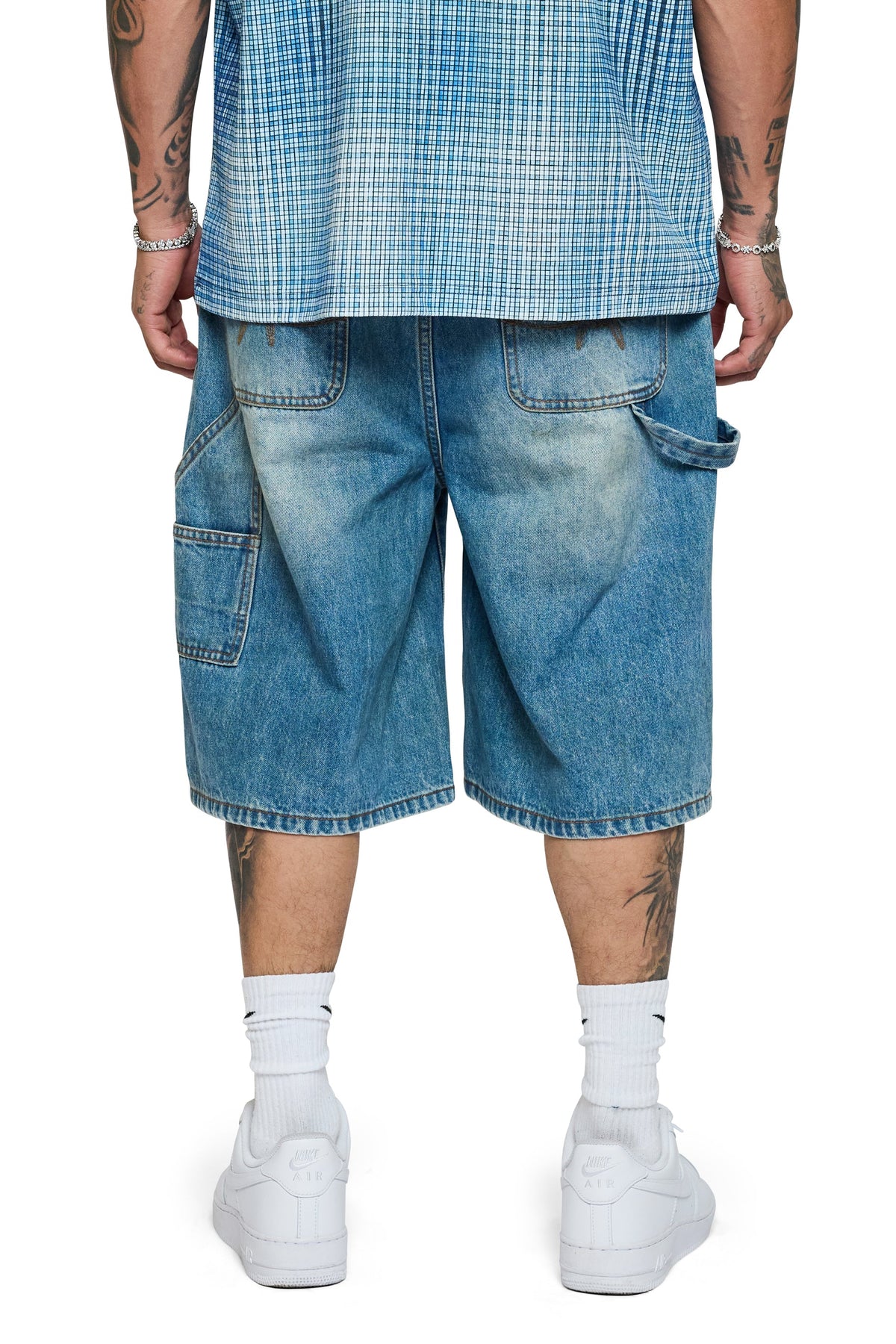 Casual Friday Blue Wash Baggy Denim Jorts
