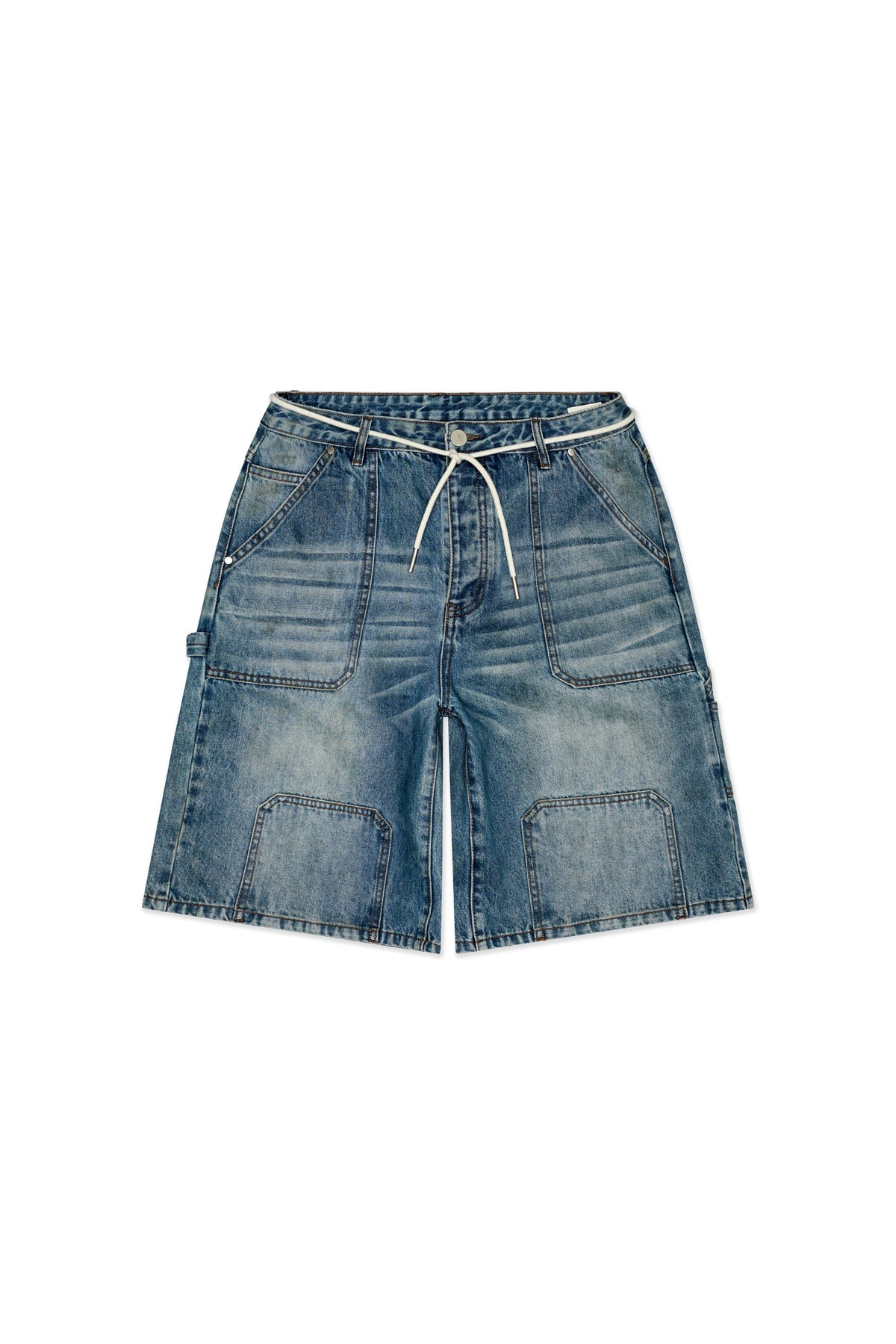 Casual Friday Blue Wash Baggy Denim Jorts
