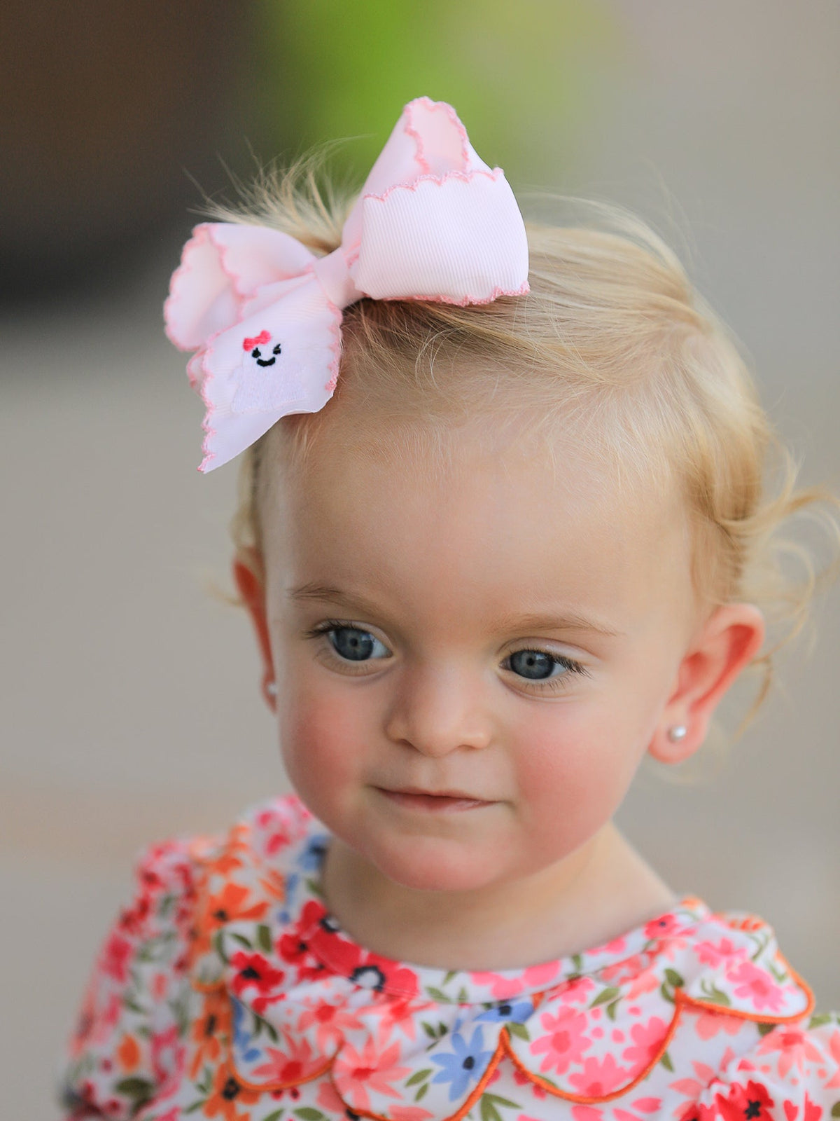 Girls Halloween Ghost Bow Hair Clip
