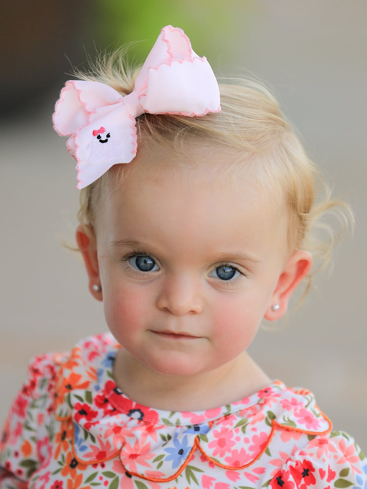 Girls Halloween Ghost Bow Hair Clip