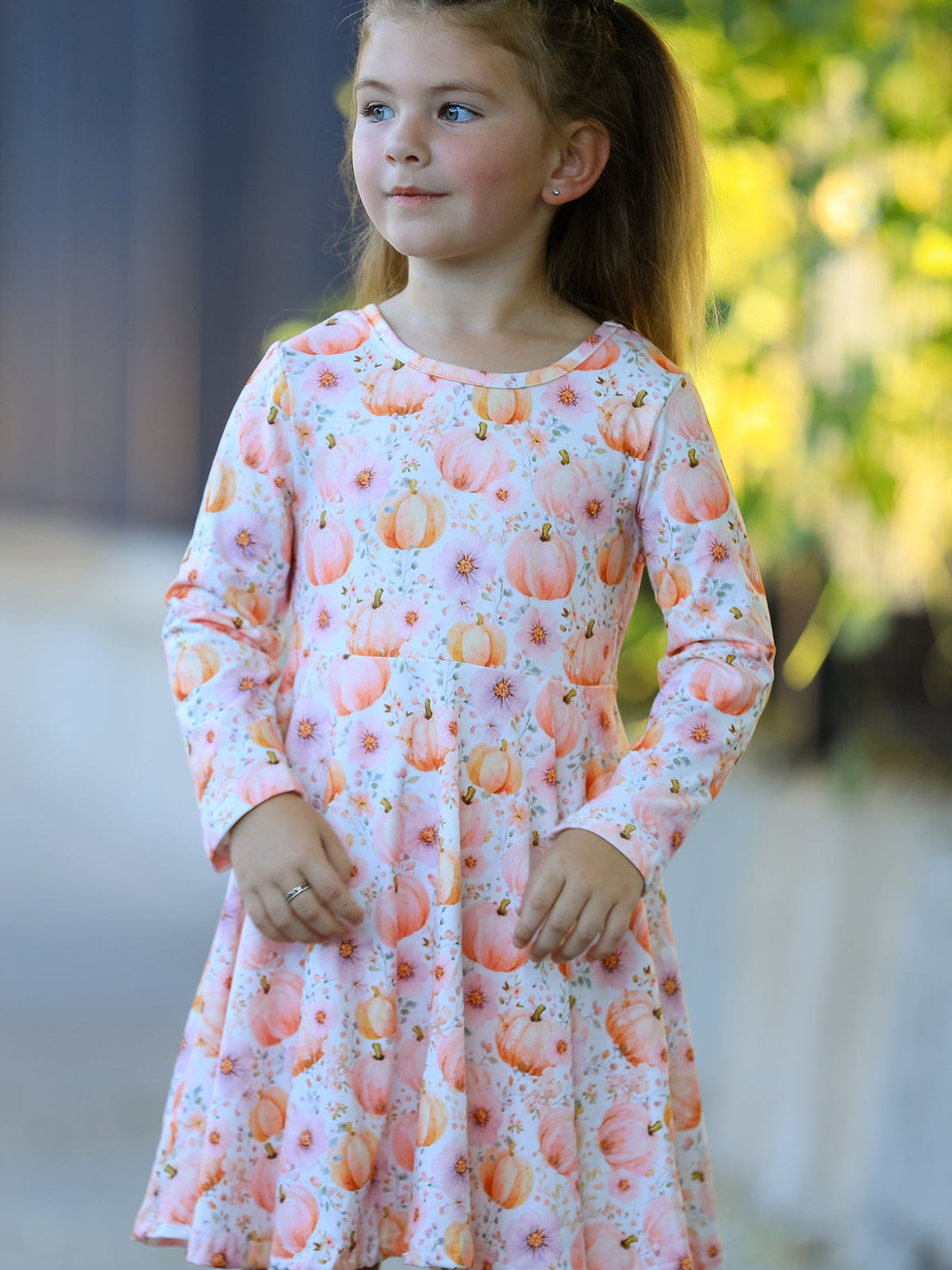 Pink Pumpkin Girls Twirl Dress