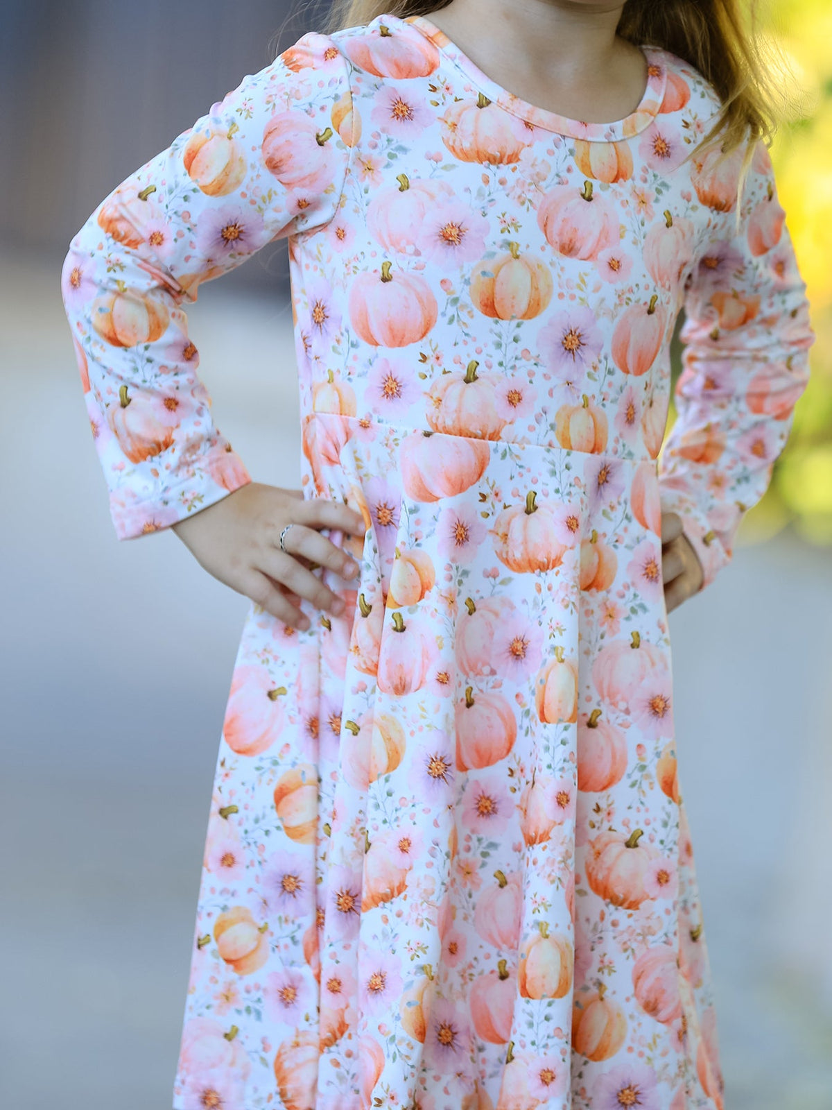 Pink Pumpkin Girls Twirl Dress