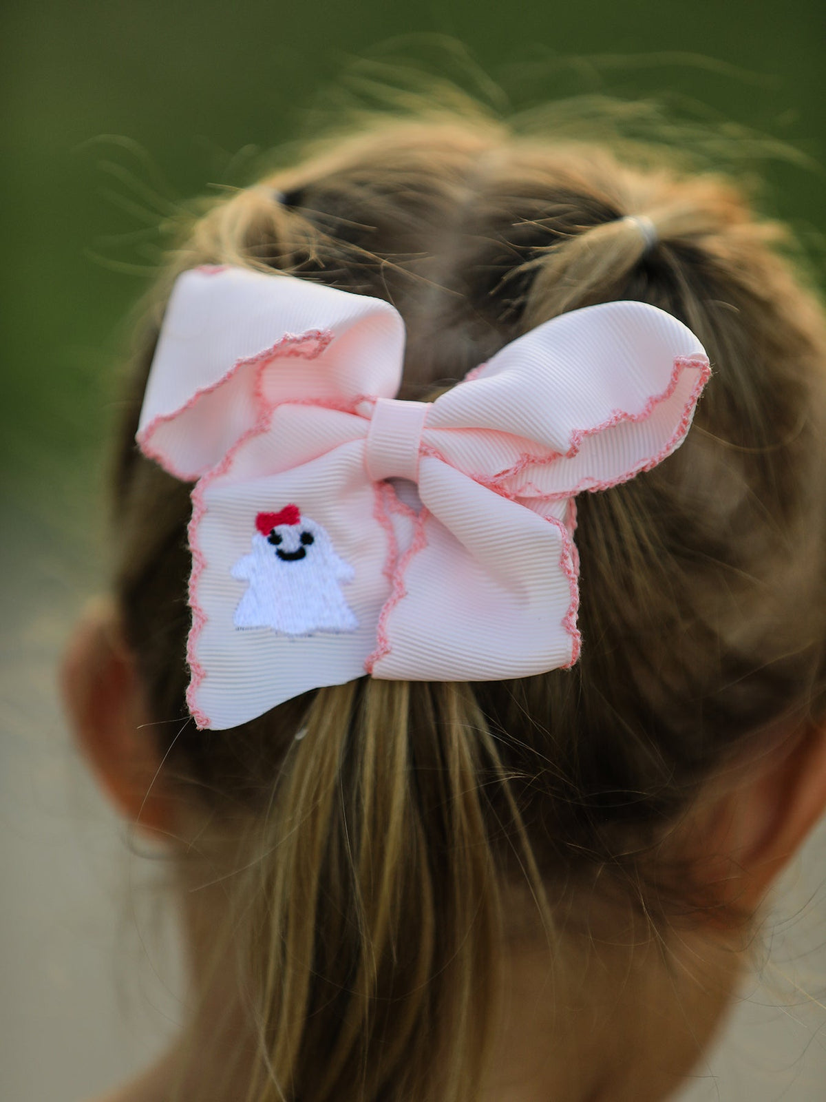Girls Halloween Ghost Bow Hair Clip