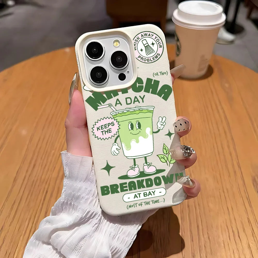 Matcha Milk Tea iPhone Case