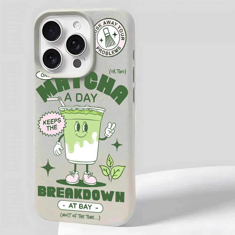 Matcha Milk Tea iPhone Case
