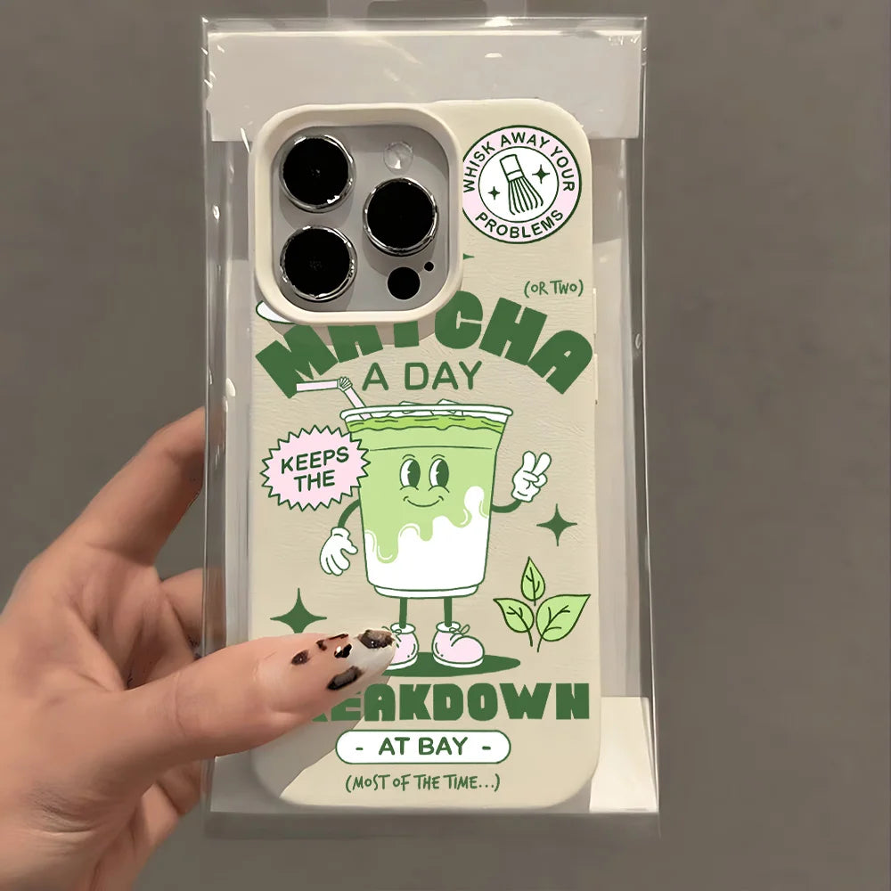 Matcha Milk Tea iPhone Case