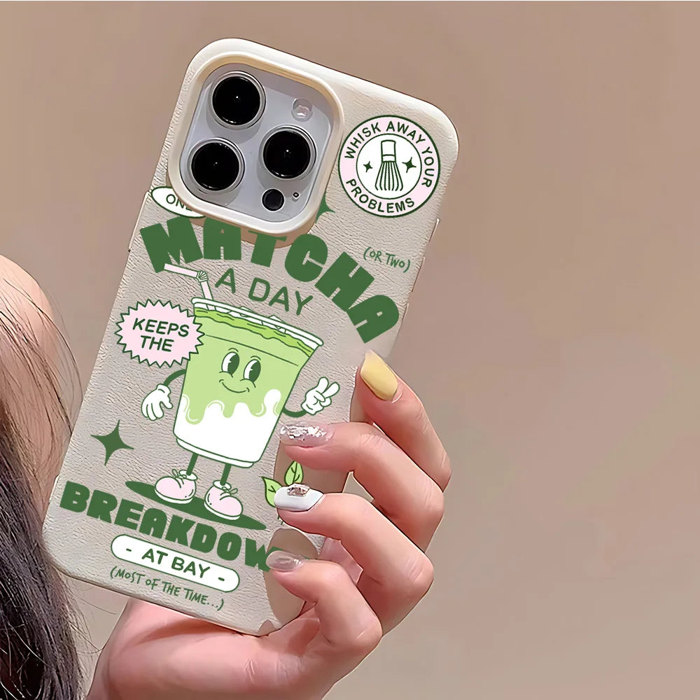 Matcha Milk Tea iPhone Case