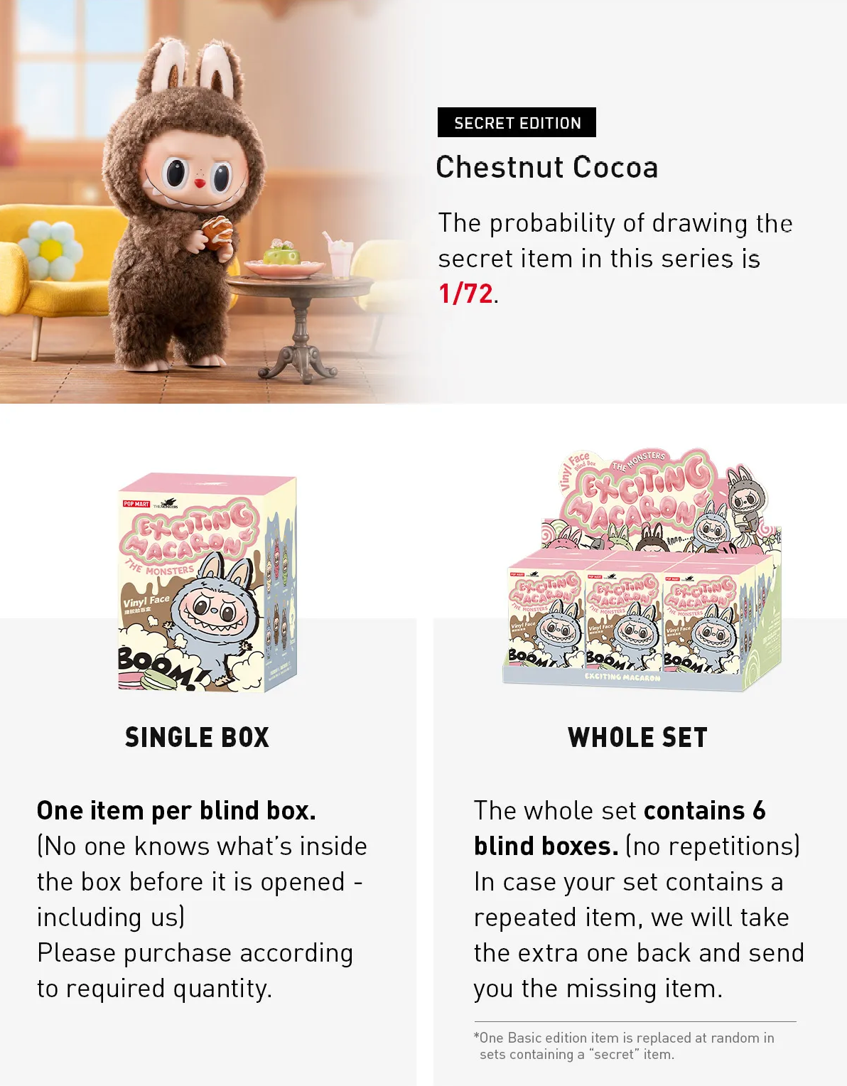 POP MART Labubu The Monsters Exciting Macaron Blind Box