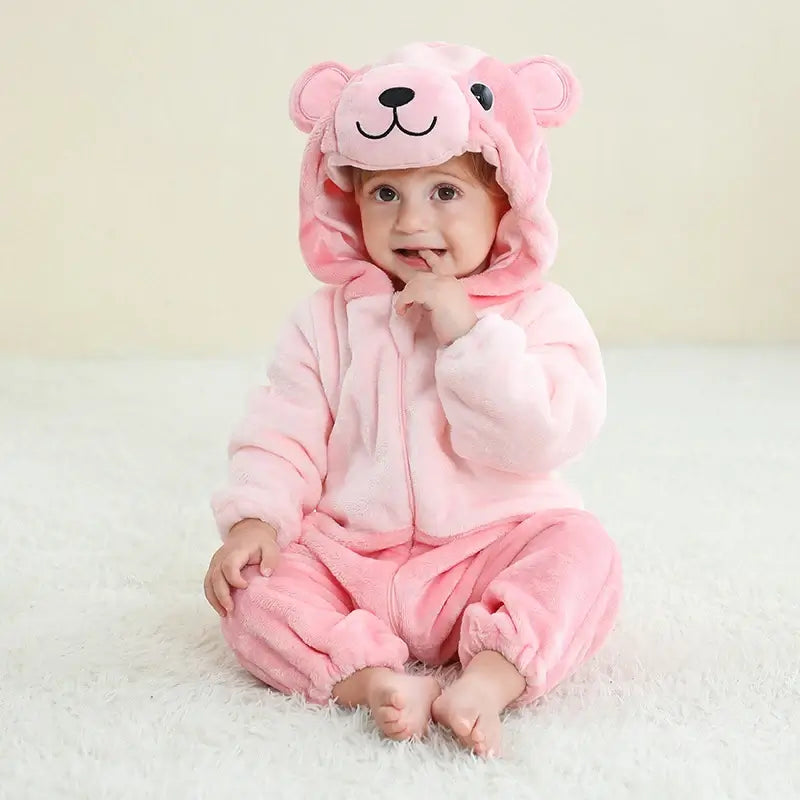 Kids Animal Hooded Onesie Costume