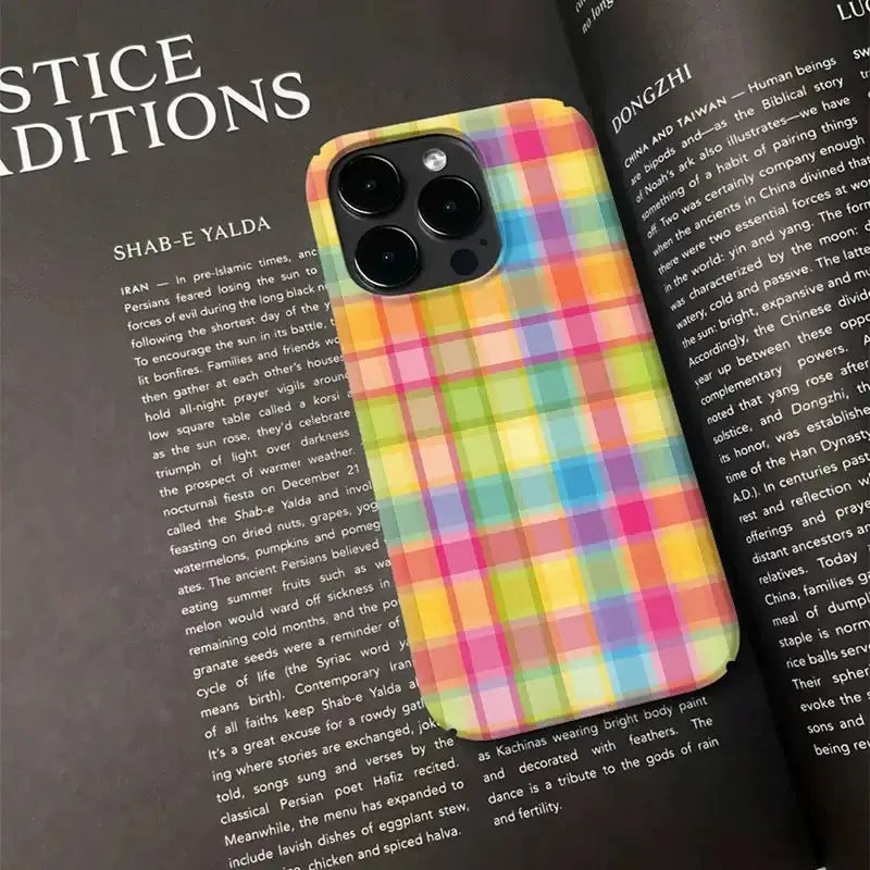 Colorful Plaid iPhone Case