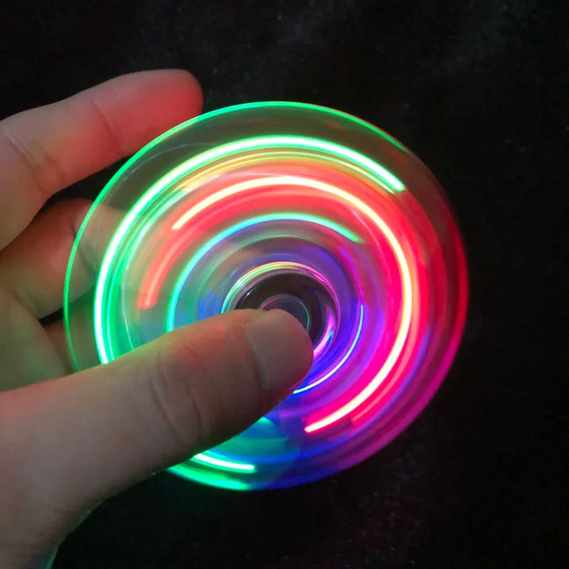 LED Light-Up Crystal Fidget Spinner