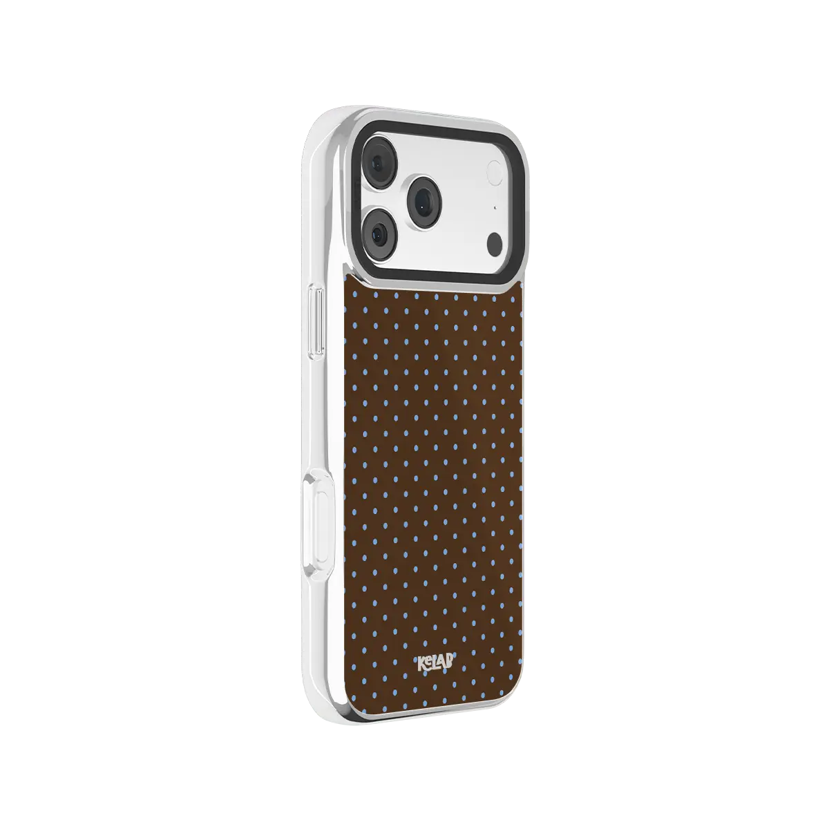 Blueberry Espresso Polka Dot iPhone Case