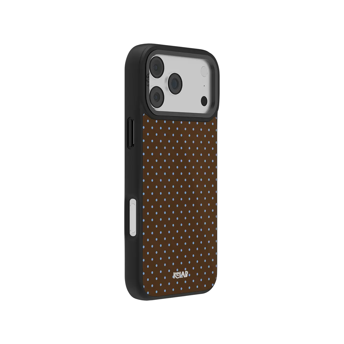 Blueberry Espresso Polka Dot iPhone Case