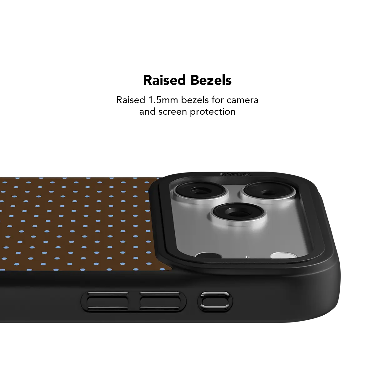 Blueberry Espresso Polka Dot iPhone Case