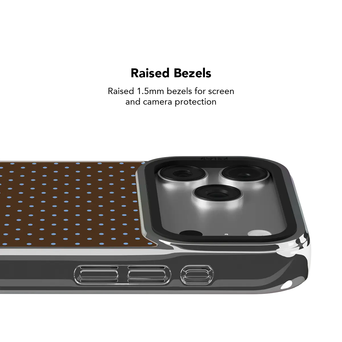 Blueberry Espresso Polka Dot iPhone Case