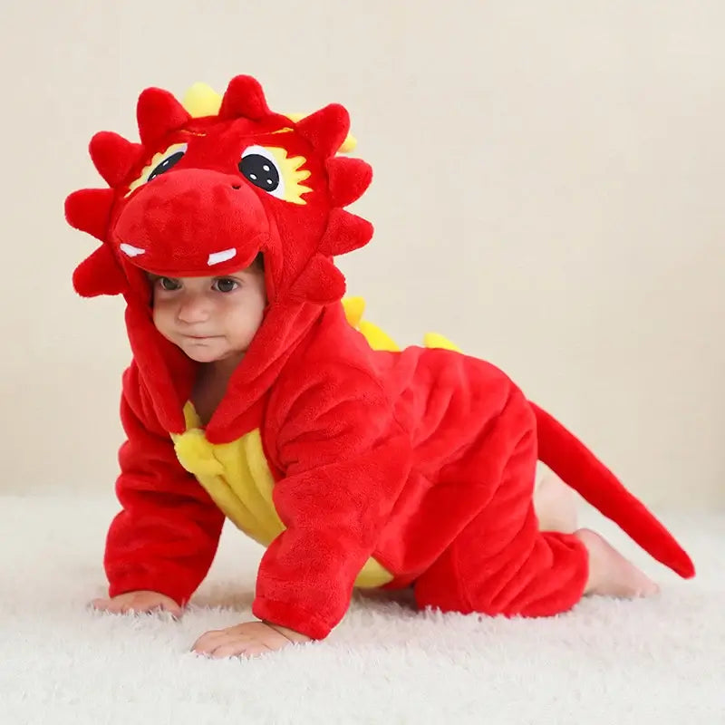 Kids Animal Hooded Onesie Costume