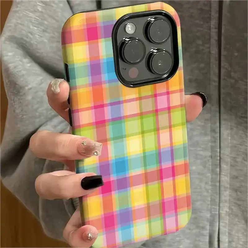 Colorful Plaid iPhone Case