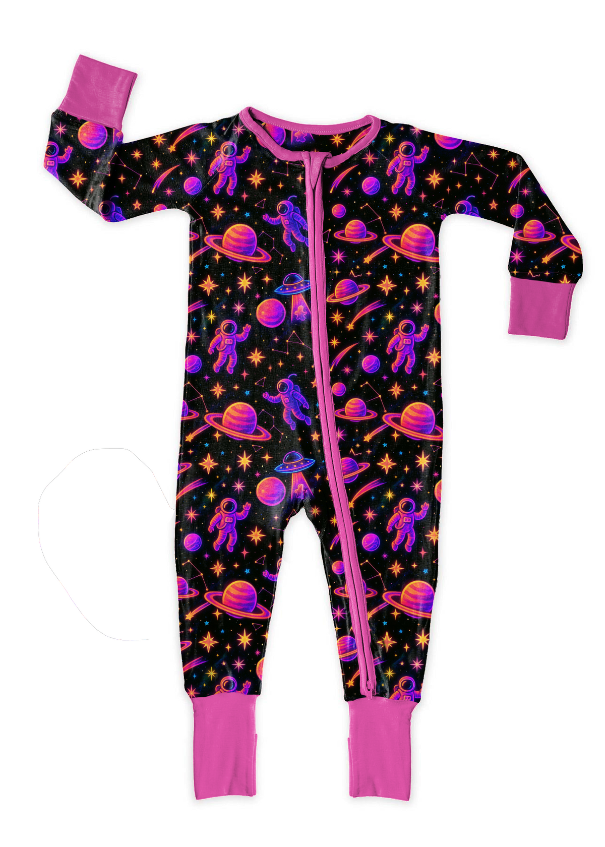 Preorder: Baby Galaxy Glow Bamboo Zippy Romper